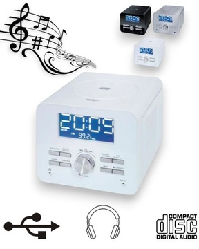 RADIO KUCHENNE RADIO ODTWARZACZ CD MP3 BUDZIK