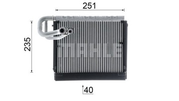 MAHLE ORIGINAL AE 106 000P Испаритель, кондиционер