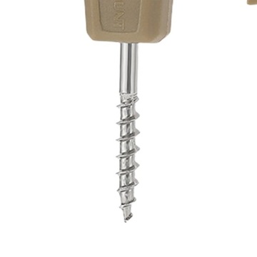 10x Deck Nails 3 Holes Equipment Lightweight Camping Tent Nails Khaki