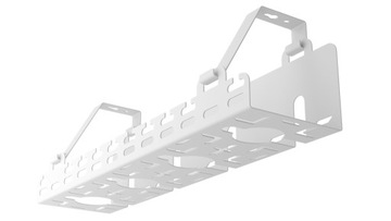 Органайзер, съемный держатель кабеля под столом, белый 40см StalFlex