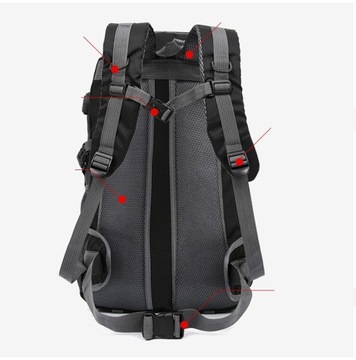 Plecak turystyczny trekkingowy Alaska 40L na wycieczkę zielony