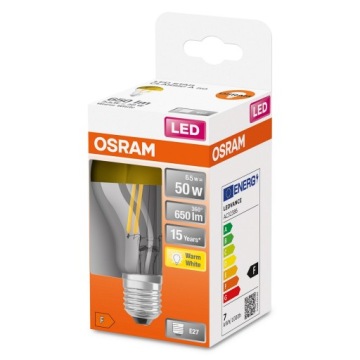 Żar.LED MIRROR GOLD E27 6,5W A50 650lm 2700K OSRAM
