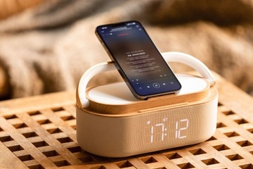 Радиочасы Радио Bluetooth Беспроводное зарядное устройство Manta Verona Лампа