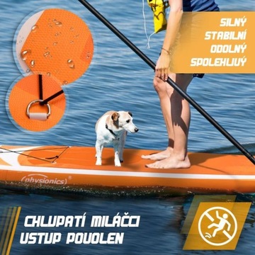 Physionics Nadmuchiwany paddleboard, 366 x 80 x 15 cm, mi