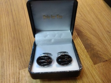 Серебряные запонки для рубашек Maserati