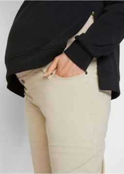 BONPRIX _SM 8DH SPODNIE CIĄŻOWE BEŻOWE _/ 48