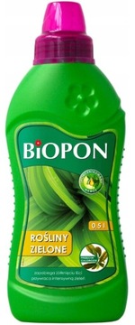 Biopon Przeciw CHLOROZIE Rośliny Zielone płyn 0,5L