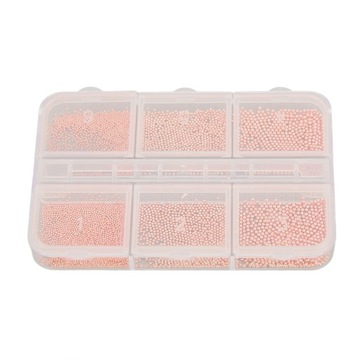 Nail Art Bead Home Salon Wykwintne DIY Metalowe