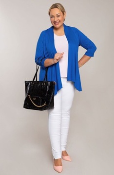 Универсальная накидка из вискозы василькового цвета 64