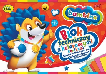 BLOK TECHNICZNY A4 Bambino 10k KOLOROWY