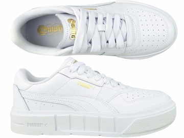 PUMA CALI COURT LTH 394384 03 BUTY DAMSKIE TRAMPKI TENISÓWKI SKÓRZANE BIAŁE