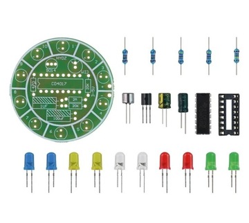 10 красочных светодиодов с голосовым управлением для обучения пайке