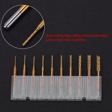 10 ШТ. РЕЗКА С ТИТАНОВЫМ ПОКРЫТИЕМ 0,8 ММ 3,17 ММ