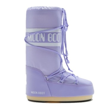 Fioletowe Buty Śniegowe MOON BOOT ICON NYLON Wodoodporne r.39/41