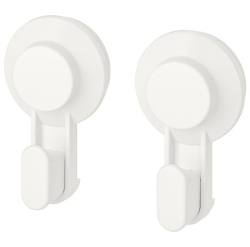 IKEA TISKEN WIESZAK łazienkowy z przyssawką 2 szt.