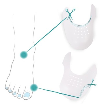 Ребра жесткости для смятых носков обуви 36 - 41