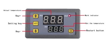 ЭЛЕКТРОННЫЙ ТЕРМОСТАТ-РЕГУЛЯТОР ТЕМПЕРАТУРЫ 230В