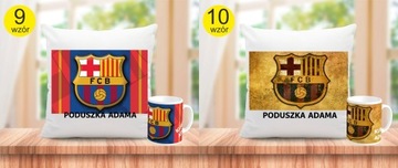 КОМПЛЕКТ FC BARCELONA ПОДУШКА + КРУЖКА + ИМЯ