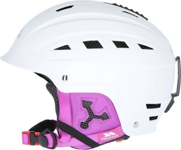 Kask TRESPASS damski snowboard narciarski biały ochronny r 56-62 cm
