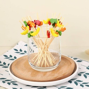 БАНКЕТНЫЕ НАКОНЕЧНИКИ ФРУКТОВЫЕ 12СМ 100 ШТ.