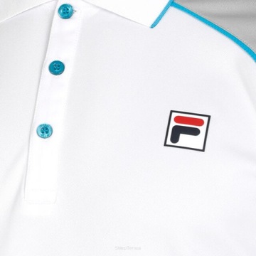 Tenisové tričko Fila Polo Harrison biele r.XXL