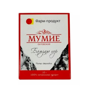 MUMIO OCZYSZCZONE AŁTAJSKIE BALSAM GÓR BRYŁKA 10g