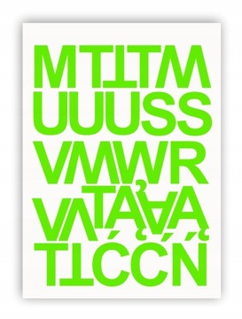 Лаймовый Алфавит, Цифры 100мм, самоклеющиеся