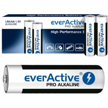 10x AA LR6 everActive PRO ALKALINE батарейки