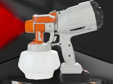 НАСТЕННАЯ ПОКРАСКА ПИСТОЛЕТ-РАСПЫЛИТЕЛЬ ГЕНЕРАТОР АККУМУЛЯТОР 3 ФОРСУНКИ