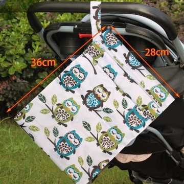 Torba na pieluchy dla niemowląt Woreczki z organizerem na pieluchy 36x28cm Torba na pieluchy Wodoodporna biała