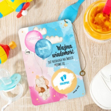 Раскрытие пола ребенка. Скретч-карты с воздушными шарами для мальчика.