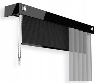Karnisz TOP LINE -ZAMKNIĘTY- CZARNY POŁYSK- 240 cm
