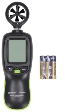 Анемометр Анемометр Измерение ветра и температуры. Батарейки типа АА DEDRA LCD