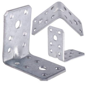 Kątownik stalowy przetłaczany wzmocniony montażowy łącznik 50x50x35mm 50szt