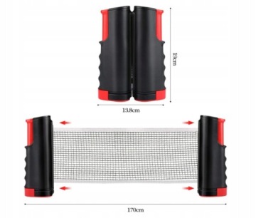 Сетка для настольного тенниса POINT ROLLNET, черная!