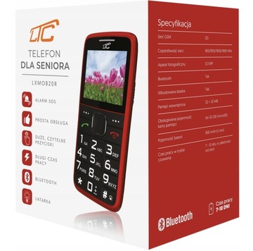 ТЕЛЕФОН LTC ДЛЯ ПОЖИЛЫХ С ГРОМКИМ SOS БОЛЬШИМИ КЛАВИШАМИ