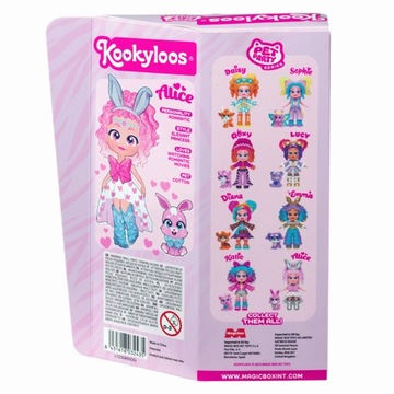 KOOKYLOOS PET PARTY кукла Алиса фигурка кролика кролик подарок