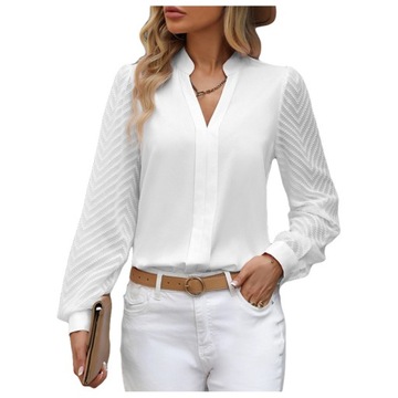 MODNA BLUZKA DAMSKA ELEGANCKA KOSZULA LETNIA XL