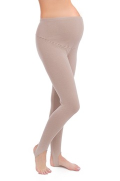 LEGGINSY CIĄŻOWE OCIEPLANE GETRY Z ZAPIĘTKĄ 2XL
