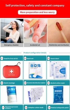 Аптечка первой помощи Eva Safety Прочный набор из 19 предметов Водонепроницаемый Открытый