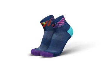 Incylence Skarpety Biegowe Running Globes Short purple/red 43-46