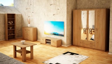 Открытая офисная полка, книжный шкаф R6 SONOMA ROB