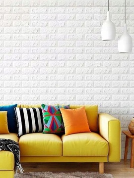 САМОКЛЕЯЩИЕСЯ 3D КИРПИЧНЫЕ СТЕНОВЫЕ ПАНЕЛИ ДЛЯ КУХНИ НАБОР ИЗ 10 ШТ. ПРОСТОЙ МОНТАЖ