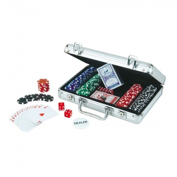 POKER DELUXE - Zestaw w walizce 200 ŻETONÓW - ALBI