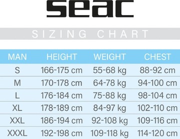 Żyleta толстовка из неопрена с короткими рукавами SEAC WARM GUARD 0,5 мм мужская L