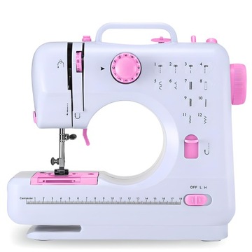 МИНИ ПОРТАТИВНАЯ ШВЕЙНАЯ МАШИНА 12 СТРОЧЕК АКСЕССУАРЫ + БЕСПЛАТНЫЕ ПОДАРКИ