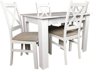 стол 110х70 + 4 стула Skandi, скандинавский стиль