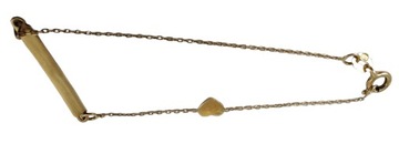 Cudna Złota Bransoletka p585 1,16g 15,5cm