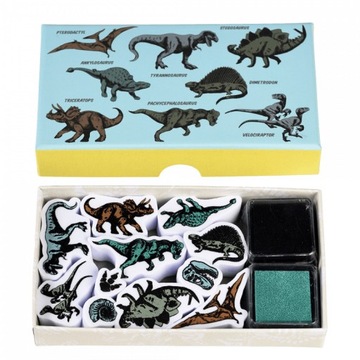 Stempelki dla dzieci 11szt DINOZAURY 3+ Rex London