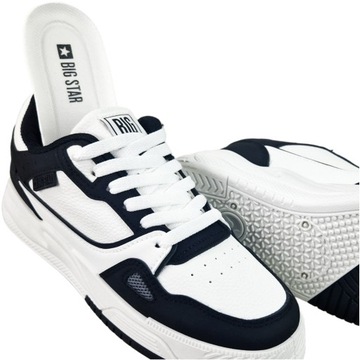 sportowe Buty Damskie Big Star biało czarne sneakersy Trampki NN274669 38